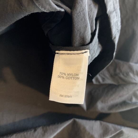 Pure Jill Jacket Womens M Medium Black Rain Zip Front Longline Hooded J. Jill - Picture 10 of 13